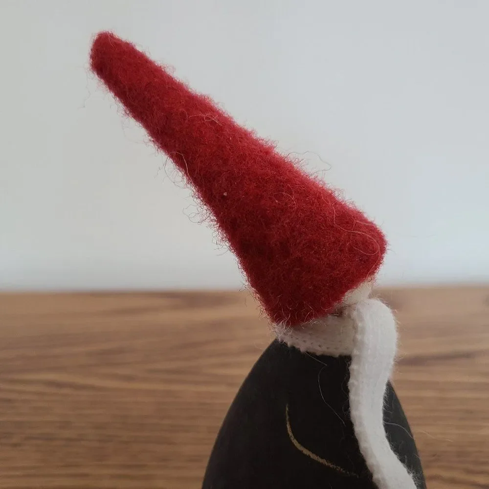 Handmade Sweden Larssons Tra Wood Christmas Gray Tomte Santa Elf Figurine Felix